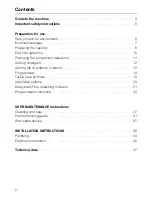 Preview for 2 page of Miele Novotronic W 1930 Operating Instructions Manual