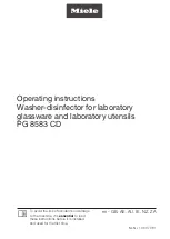 Preview for 1 page of Miele PG 8583 CD Operating Instructions Manual