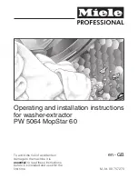 Miele PW 5064 MopStar 60 Operating And Installation Instructions preview