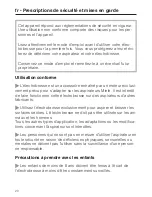 Preview for 20 page of Miele SEB 217 Operating Instructions Manual