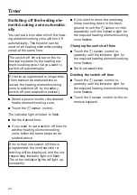 Preview for 24 page of Miele SmartLine Tepan Yaki CS 7632 Operating And Installation Instructions