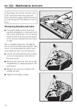 Preview for 78 page of Miele STB 201 Operating Instructions Manual