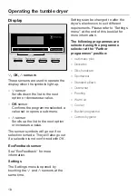 Preview for 18 page of Miele tmr640wp Operating Instructions Manual