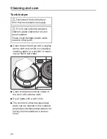 Preview for 60 page of Miele TMV 840 WP Operating Instructions Manual