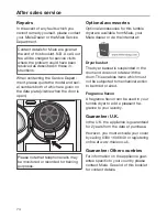 Preview for 74 page of Miele TMV 840 WP Operating Instructions Manual