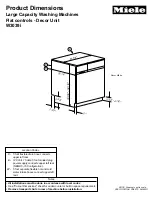 Preview for 2 page of Miele W 3035 Product Dimensions