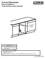 Preview for 3 page of Miele W 3035 Product Dimensions