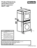 Preview for 5 page of Miele W 3035 Product Dimensions