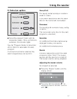 Preview for 17 page of Miele W 3037 Operating And Installation Manual