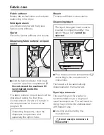 Preview for 22 page of Miele W 3037 Operating And Installation Manual