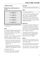 Preview for 21 page of Miele W 360 WPS Operating Instructions Manual