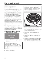 Preview for 22 page of Miele W 5903 WPS Operating Instructions Manual