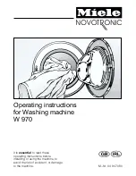 Miele W 970 Operating Instructions Manual preview