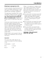 Preview for 65 page of Miele W 989i wps Operating Instructions Manual