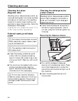 Preview for 60 page of Miele WCI 660 WCS Operating Instructions Manual