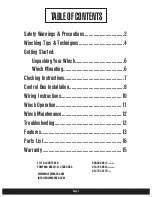 Preview for 2 page of Mile Marker 76-50115BW Installation And Operator'S Manual