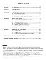 Preview for 2 page of Millenium MRO-35 Operation Manual