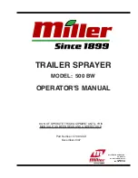 Preview for 1 page of Miller 500 BW Operator'S Manual