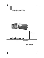 Milltronics miniranger plus Instruction Manual preview