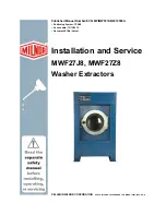 Preview for 1 page of Milnor MilTouch MWF27Z8 Series Installation And Service