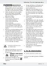 Preview for 75 page of Milomex H14347 Operation And Safety Notes