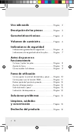 Preview for 4 page of Milomex SilverCrest Z31183 Operation And Safety Notes