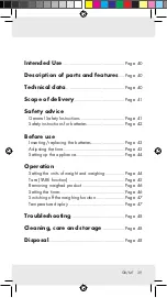 Preview for 39 page of Milomex SilverCrest Z31183 Operation And Safety Notes