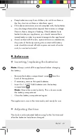 Preview for 43 page of Milomex SilverCrest Z31183 Operation And Safety Notes