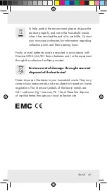 Preview for 49 page of Milomex SilverCrest Z31183 Operation And Safety Notes