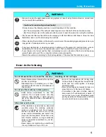 Preview for 5 page of MIMAKI UJF-3042HG Safety Precautions