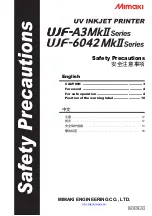 Preview for 1 page of MIMAKI UJF-6042MkII Series Manual