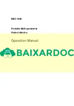 Mindray MEC-1000 Operation Manual preview