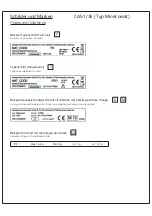 Preview for 131 page of Minebea Intec CAS1 Operating Instructions Manual