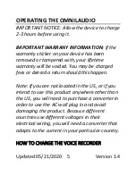 Preview for 5 page of Mini Gadgets OmniLAudio User Manual