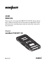 Preview for 1 page of miniBatt POCKET VR User Manual