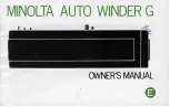 Preview for 2 page of Minolta Auto Winder G Owner'S Manual