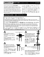 MINOURA BIKE TOWER Manual preview