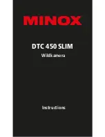 Minox DTC 450 SLIM Instructions Manual preview