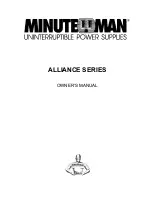 Preview for 1 page of Minuteman A1250 Owner'S Manual