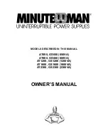 Minuteman AT1200 Owner'S Manual preview