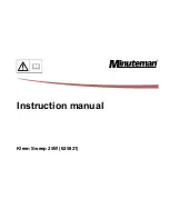 Minuteman Kleen Sweep 25W Instruction Manual preview