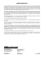 Preview for 30 page of Minuteman mc20001qp Operation Service Parts Care