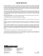 Preview for 23 page of Minuteman MC20115 Operation Service Parts Care