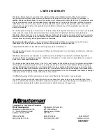 Preview for 84 page of Minuteman SCV 28/32 Operation Service Parts Care