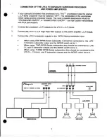 Preview for 9 page of Mirage LFX-2 Owner'S Manual