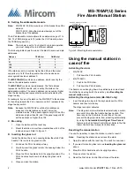 Preview for 2 page of Mircom MS-700AP Series Manual