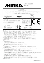 Preview for 69 page of MIRKA OS 343CV Operating Instructions Manual