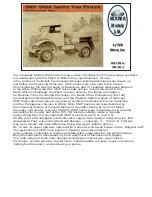 Mirror Models C15A Lorry Assembly Instructions Manual preview