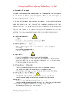 Preview for 6 page of MISS LIGHTING ML-M10 User Manual