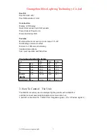 Preview for 4 page of MISS LIGHTING ML-ML28B User Manual